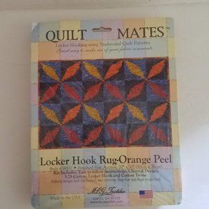 Quilt Mates Locker Hook Rug - Orange Peel
